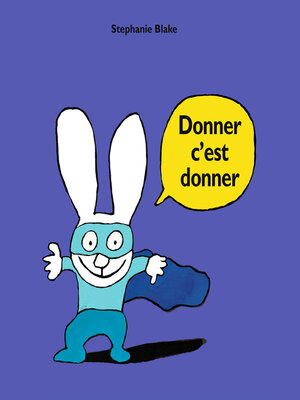cover image of Donner c'est donner